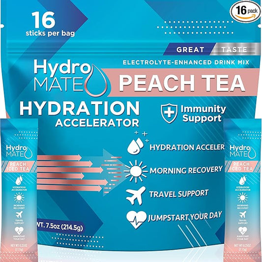 HydroMATE Electrolytes Powder Low Sugar 16 Count