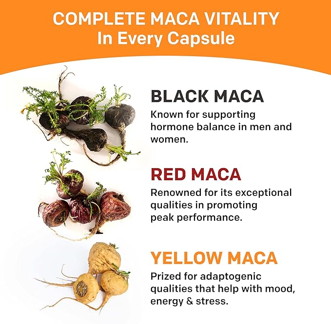 (2-Pack) 19-in-1 Peruvian Maca Root Capsules 9125 mg (240ct)