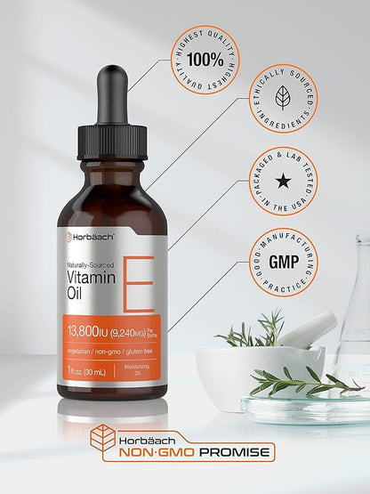 Horbäach Vitamin E Oil 13,800IU | 1oz |