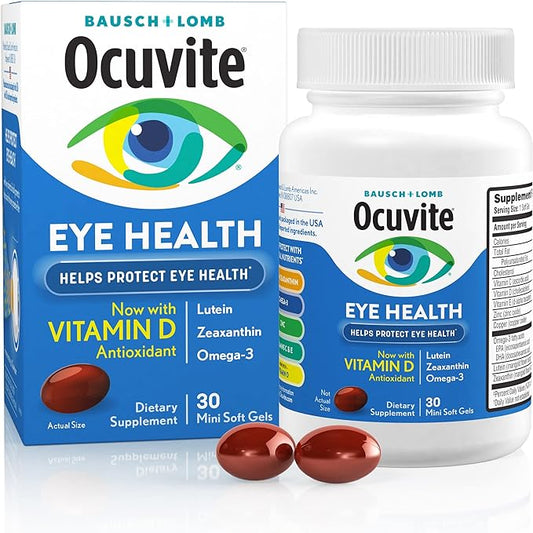 Ocuvite Eye Vitamin & Mineral Supplement, 3, Lutein, 30 Softgels
