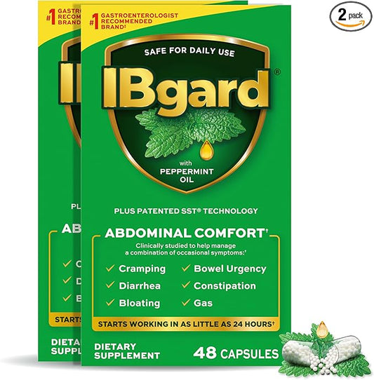 IBgard Gut Health Supplement, Peppermint Oil 96 Capsules