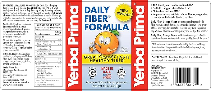 Yerba Prima Daily Fiber Formula 16 2) -