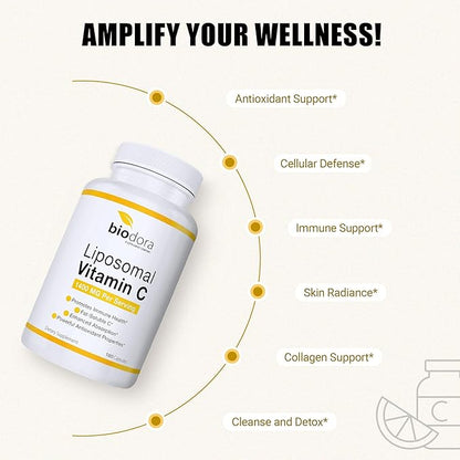 Liposomal Vitamin C, Healthy Immune System, 1400mg Per 180 Capsules