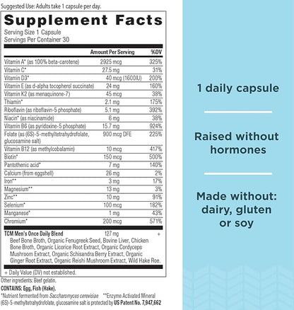 Ancient Nutrition Multivitamin for Men, Ancient 30 Ct, K2, Fenugreek