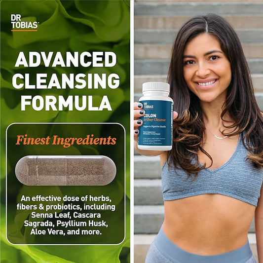 Dr. Tobias Colon 14 Day Cleanse, 4 Bottles 28 Capsules (1-2 Daily)