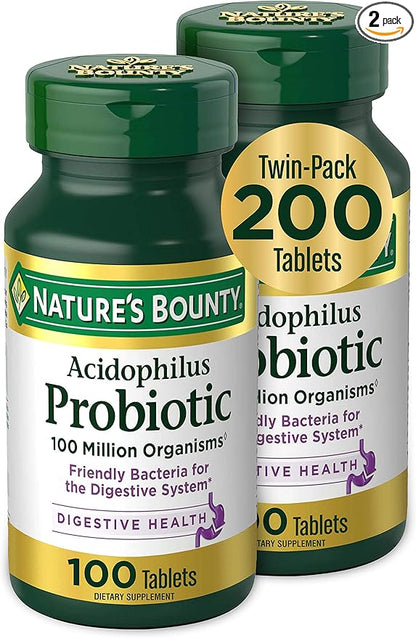 Nature's Bounty Acidophilus Probiotic, Daily Probiotic 100 Count 2)