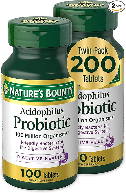 Nature's Bounty Acidophilus Probiotic, Daily Probiotic 100 Count 2)