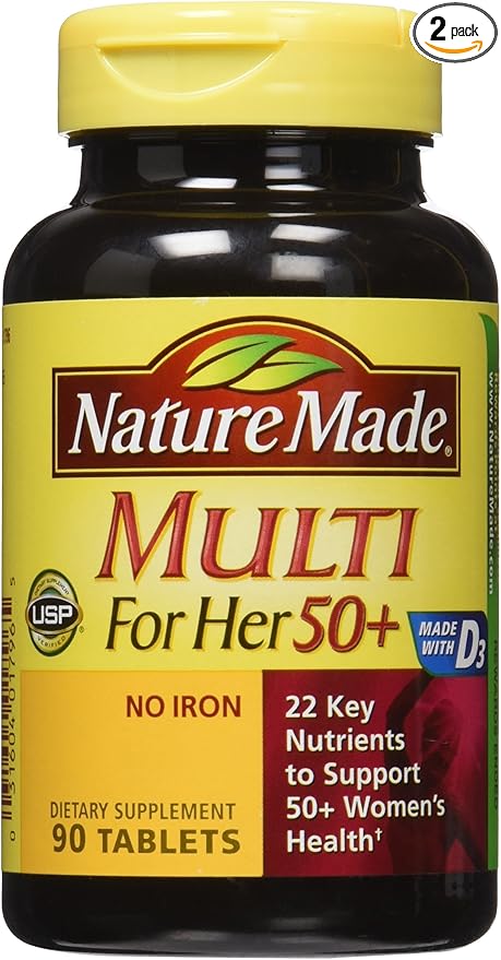 Nature Made Multi For Her 50+ 90 ct 2) (Packaging