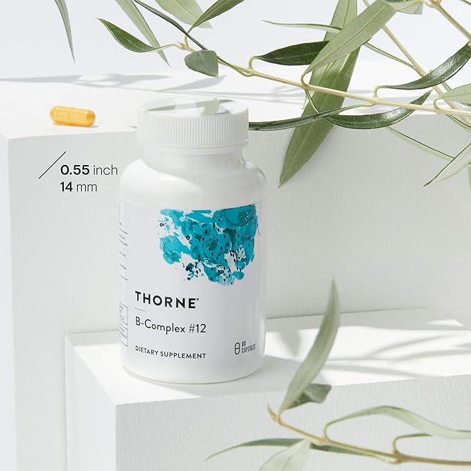 THORNE B-Complex #12 - Vitamin B Complex with Active B12 and Folate - 60 Capsules