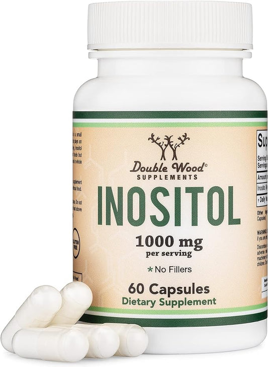 Inositol Capsules (Myo Inositol) 1000mg Health (60 Count)(No