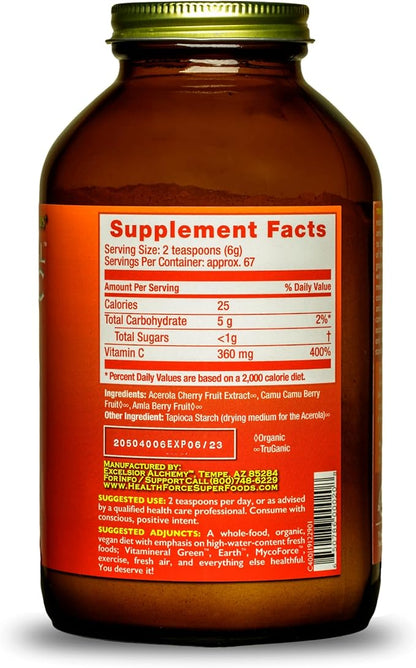 HEALTHFORCE SUPERFOODS Truly Natural Vitamin C 400 Grams, 67 Servings 3)