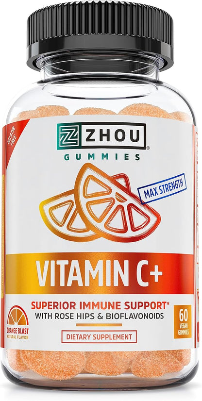 Zhou Nutrition Vitamin C+ Rapid Immunity 60 Count