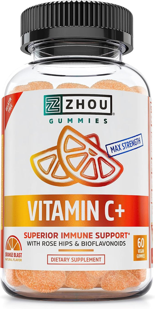 Zhou Nutrition Vitamin C+ Rapid Immunity 60 Count