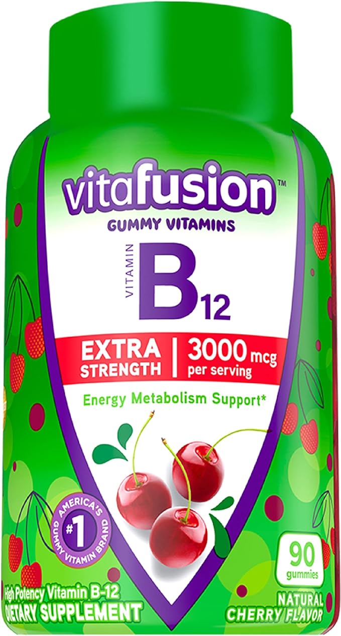 Vitafusion Extra Strength Vitamin B12 Gummy 90 Count 50+ Multi 60 Count