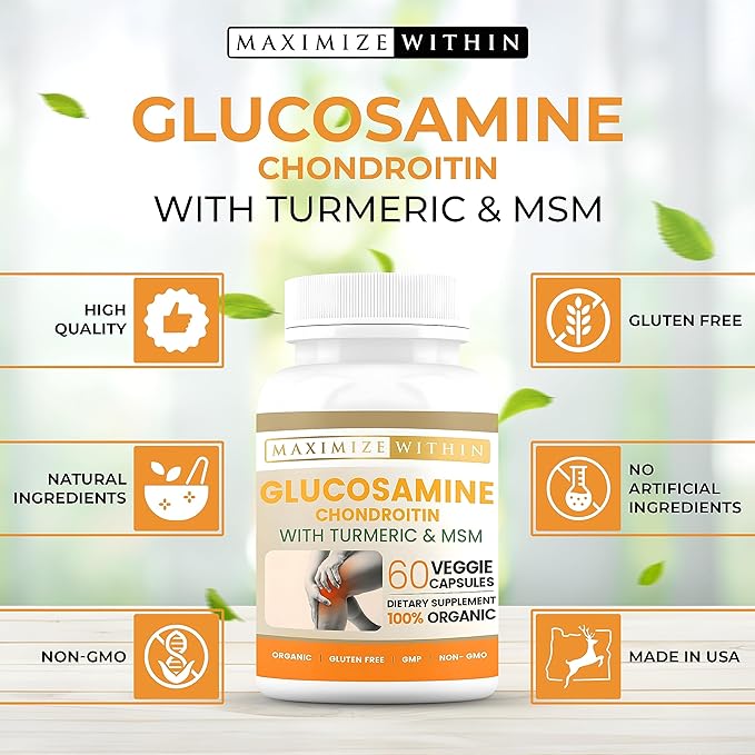 Glucosamine Chondroitin with Turmeric & MSM 60 Veggie