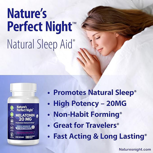Nature's Perfect Night 20mg | 180 Quick
