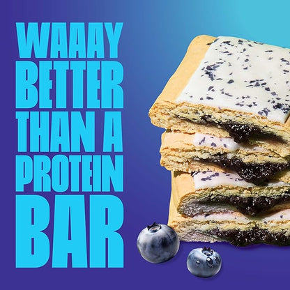 Legendary Foods 22g Protein Pastry+ Premium Low Carb Meal Replacement Bar - Low Glycemic, Gluten Free Protien Snacks - Healthy Keto Snack Box, 8x Zero Sugar Energy Bars - Bariatric Diabetic Friendly