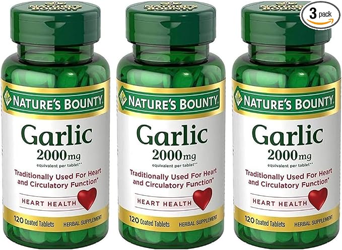 Nature's Bounty Garlic 2000mg, Tablets 120 3)