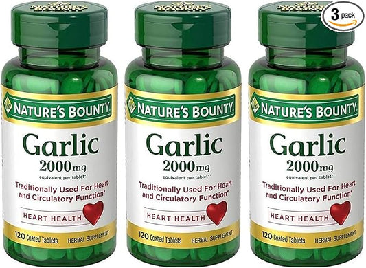 Nature's Bounty Garlic 2000mg, Tablets 120 3)