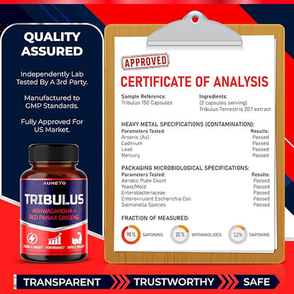 Tribulus Terrestris 98% Saponins 12-in-1 Formula