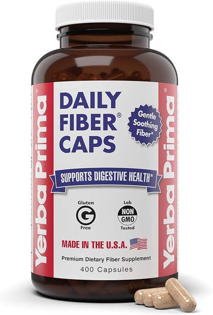 Yerba Prima Daily Fiber Caps Formula, 400 Capsules