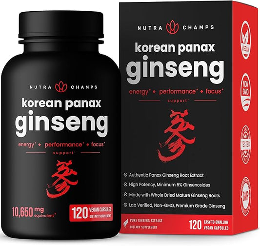 NutraChamps Korean Red Panax Ginseng Capsules