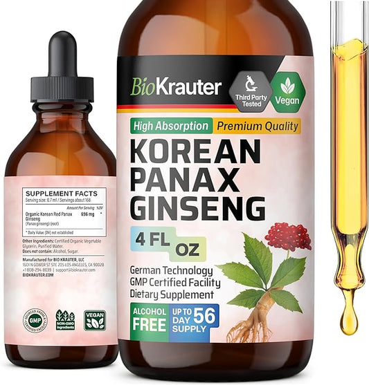 MAUWE Herbs Panax Ginseng Liquid Drops 4 Fl.Oz.