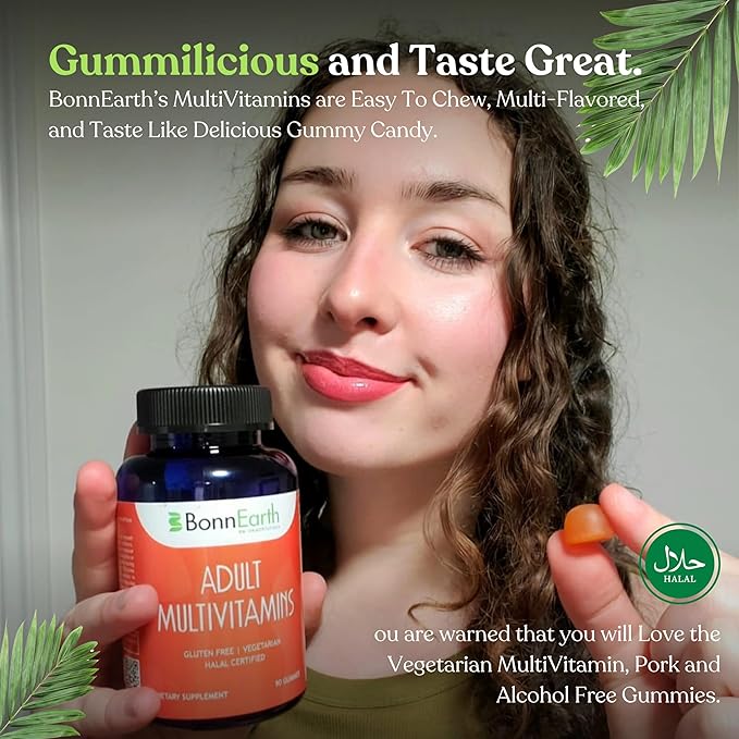 Adult Multivitamin Gummies - Easy-to-Chew Gummies with Essential Vitamins A, B6, B12, C, D, E, Folic Acid, Biotin, Iodine, and Zinc - Delicious and Convenient Daily Nutrition - 90 Gummies