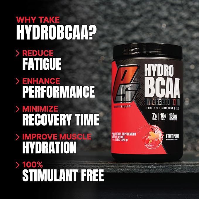 PROSUPPS HydroBCAA BCAA/EAA Full Spectrum Matrix, 7g BCAAs, 3g EAAS, 0g Sugar, 0g Carbs 30 servings)