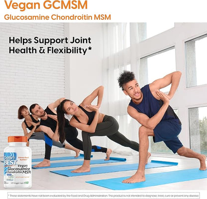 Doctor's Best Vegan Glucosamine Chondroitin MSM, Capsule,120 count