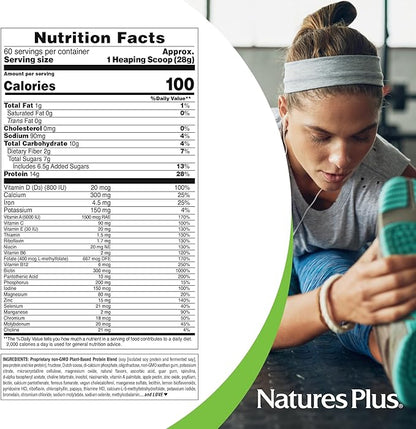 Natures Plus SPIRU-TEIN, Chocolate 3.7 lbs 60 Servings