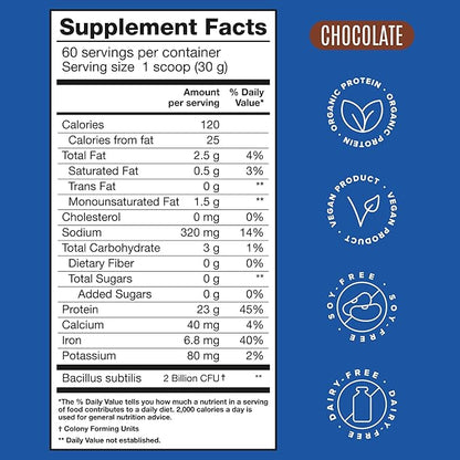 BIRDMAN Falcon Vegan Protein Powder Organic, 60 Servings 3.9lb
