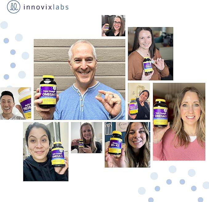 InnovixLabs Triple Strength Omega 3 Fish 900 mg, 3 Supplement Omega-3 for 200 Capsules