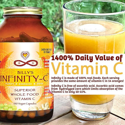 Infinity-C Organic Vitamin C Capsules 1000mg | (30 servings)