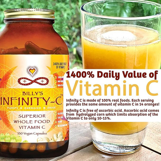 Infinity-C Organic Vitamin C Capsules 1000mg | (30 servings)