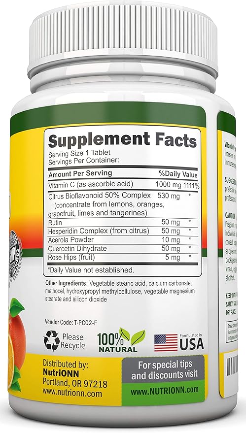 Super Vitamin C Complex 1695Mg - 180 Tablets 530 mg