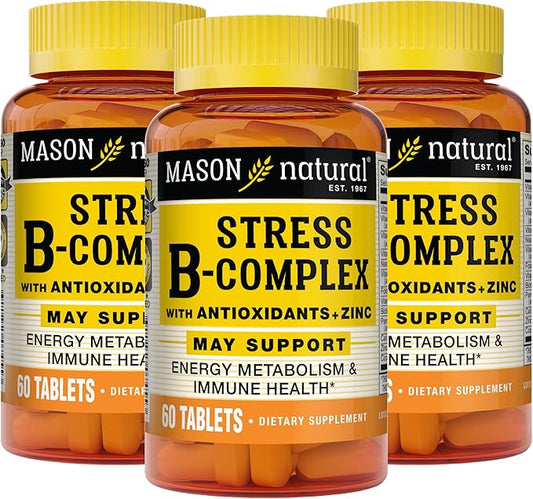 MASON NATURAL Stress B-Complex with Antioxidants 60 Tablets 3)