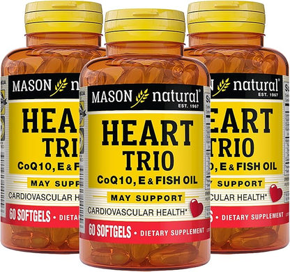 MASON NATURAL Heart Trio: Co Q10, 60 Softgels 3)