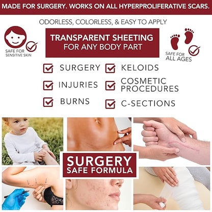 Physician Formulated Silicone Scar Gel Semi-Solid Sheeting