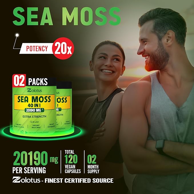 Zolotus (2 Packs 60 Capsules 20190mg 40 in 1, with