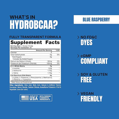 PROSUPPS HydroBCAA Essentials BCAA Powder 30 Servings)
