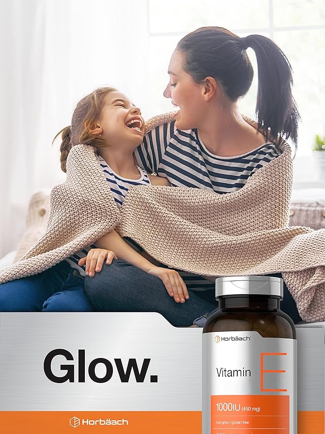 Horbäach Vitamin E 1000 IU Softgel Capsules 200 Count