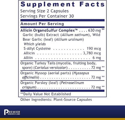 Premier Research Labs Allicidin 60 Vegetarian