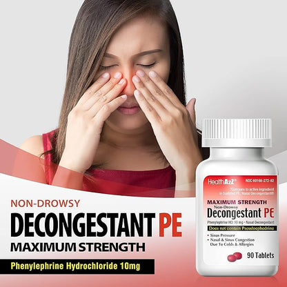 HealthA2Z® Decongestant PE 10 mg (90 Count 1))