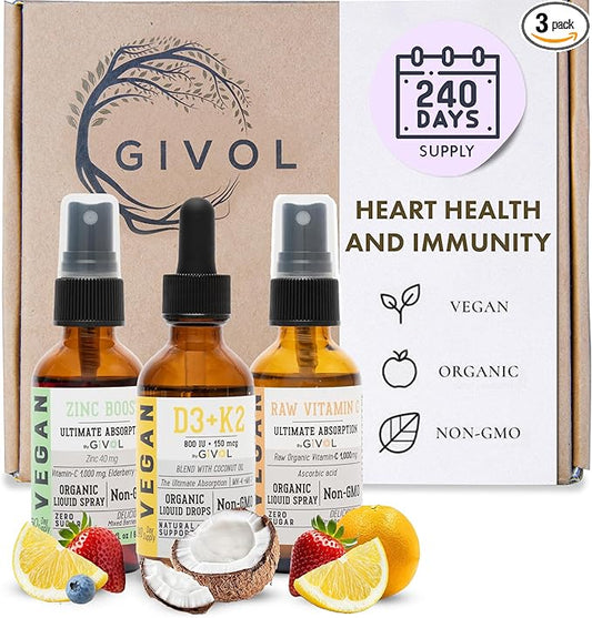 Immunity Support Pack D3 & K2 Liquid, 180 Days