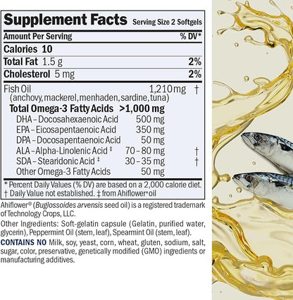 ANDREW LESSMAN Maximum Essential Omega-3 Mint 60 Softgels Omega-3 Oils.