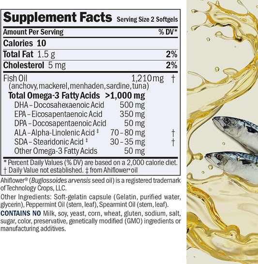 ANDREW LESSMAN Maximum Essential Omega-3 Mint 60 Softgels Omega-3 Oils.