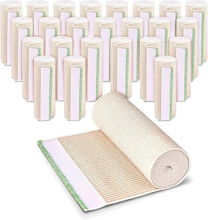 Premium Elastic Bandage Wrap (6” Wide, 25 Pack)