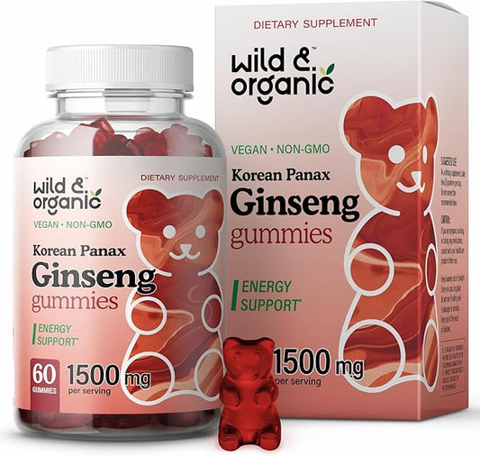 Wild & Organic Korean Panax Red 1500 mg 60 Chews