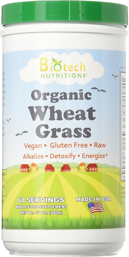 Raw Organic Gluten Free Vegan Wheat Grass, 17 Ounce